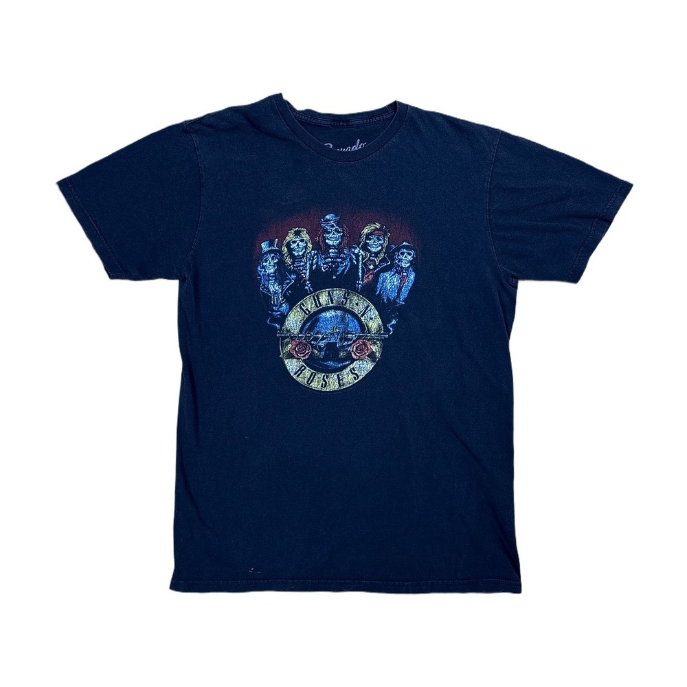 Bravado Guns N Roses Graphic T-Shirt Mens Medium Black Good Rock Band Tee